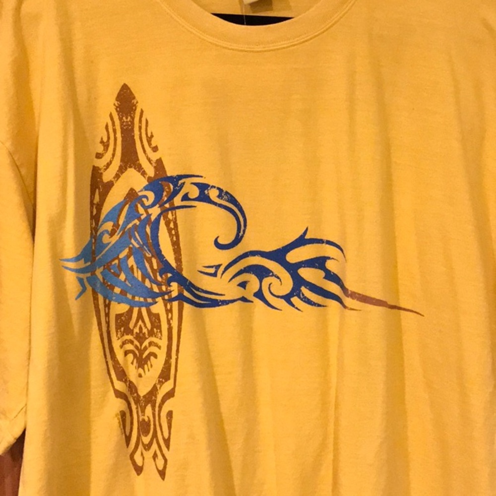 🐠 Women’s Long Tee Shirt - Pineapple Dyed 🐠 - Picture 2 of 4